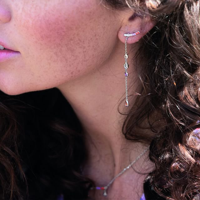 ☀️ UN RAYON DE SOLEIL // JAIPUR Color Edition en argent et oxydes de zirconium de couleur